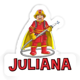 Firefighter Sticker Juliana Image