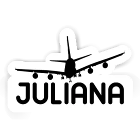 Juliana Sticker Airplane Image