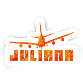 Sticker Juliana Airplane Image