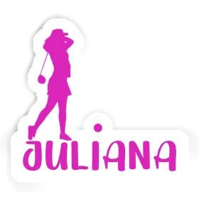 Juliana Sticker Golfer Image