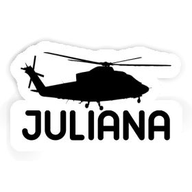 Juliana Sticker Helicopter Image