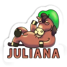 Sticker Lying horse Juliana Image