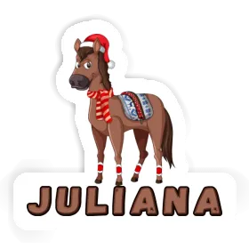 Christmas Horse Sticker Juliana Image