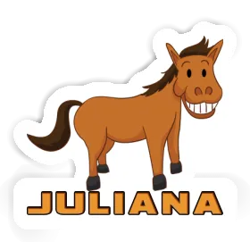 Sticker Juliana Grinning Horse Image