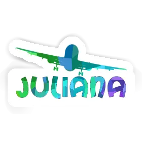 Juliana Sticker Airplane Image