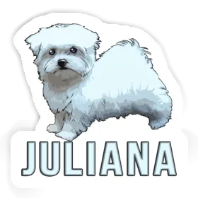 Maltese Sticker Juliana Image