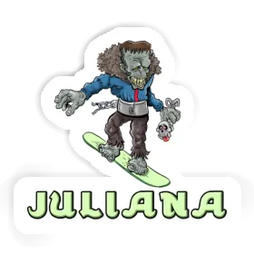 Sticker Juliana Snowboarder Image