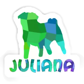 Pug Sticker Juliana Image