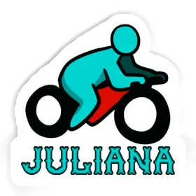 Motorbike Driver Sticker Juliana Image