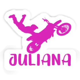 Motocross Rider Sticker Juliana Image