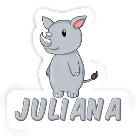 Juliana Sticker Rhino Image