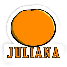 Orange Sticker Juliana Image