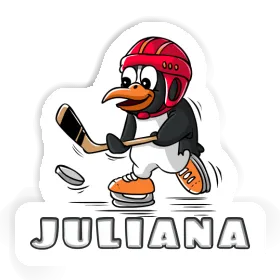 Juliana Sticker Ice Hockey Penguin Image