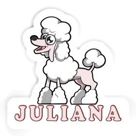 Juliana Autocollant Caniche Image