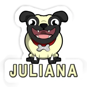 Sticker Pug Juliana Image