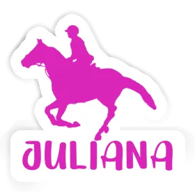 Juliana Sticker Horse Rider Image