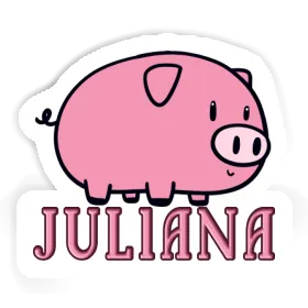 Juliana Sticker Pig Image