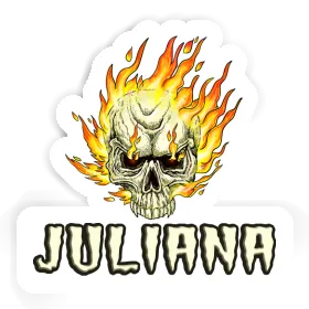 Juliana Sticker Skull Image