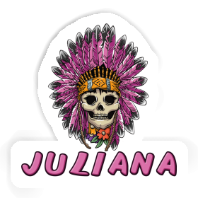 Juliana Sticker Womens Skull Image