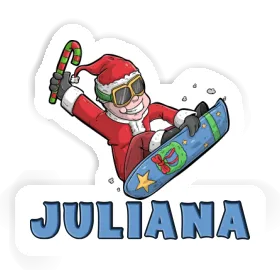 Snowboarder Sticker Juliana Image