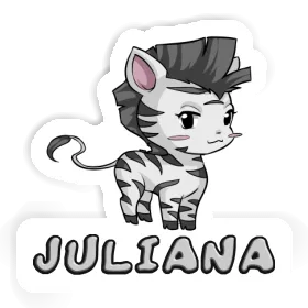 Zebra Sticker Juliana Image