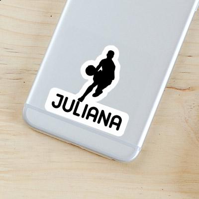 Juliana Sticker Basketball Player Notebook Image