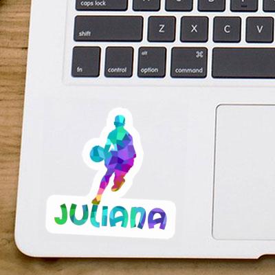 Sticker Basketball Player Juliana Notebook Image