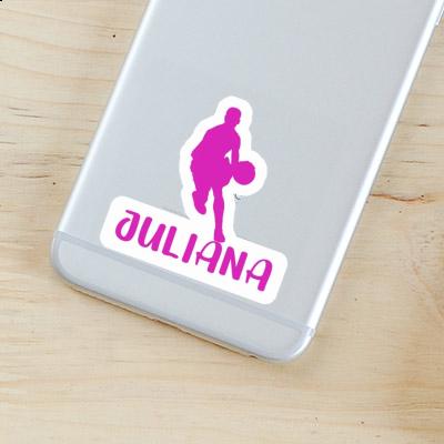 Sticker Basketballspieler Juliana Laptop Image