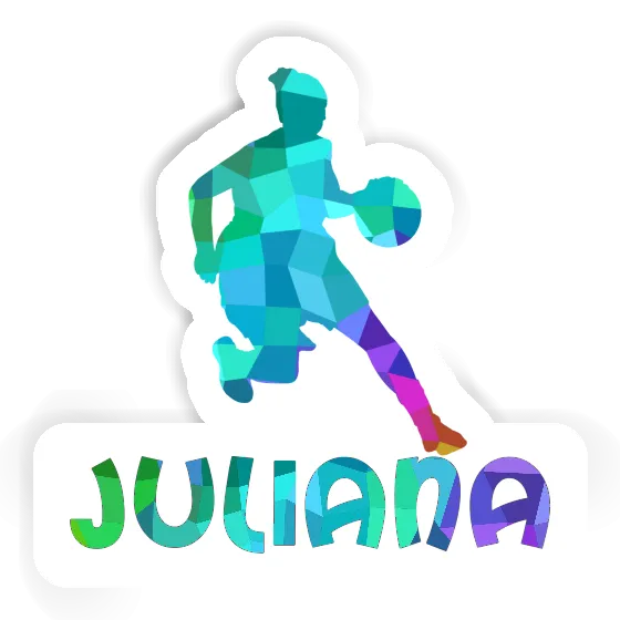 Basketball Player Sticker Juliana Notebook Image