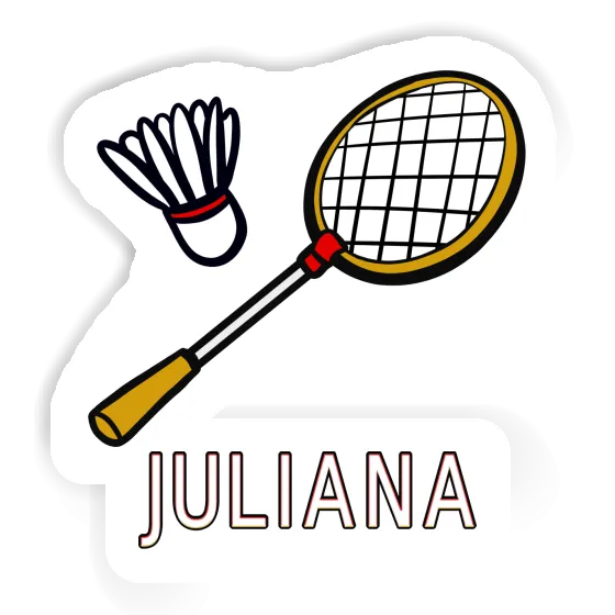 Badminton Racket Sticker Juliana Laptop Image