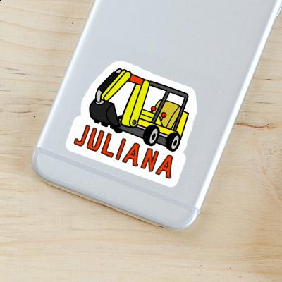 Sticker Mini-Excavator Juliana Laptop Image