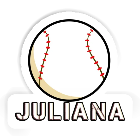 Sticker Baseball Juliana Laptop Image