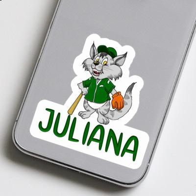 Juliana Sticker Baseball-Katze Image