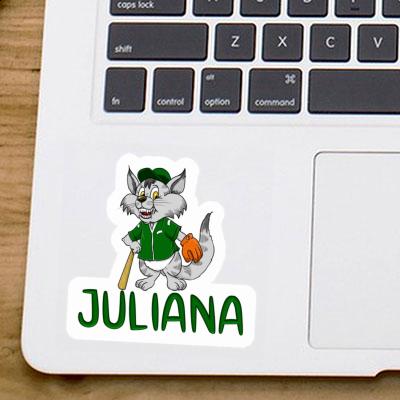 Juliana Sticker Baseball Cat Image