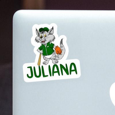 Juliana Sticker Baseball Cat Image