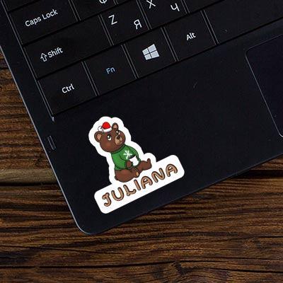 Sticker Christmas Bear Juliana Laptop Image