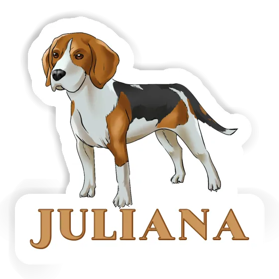 Sticker Beagle Dog Juliana Gift package Image