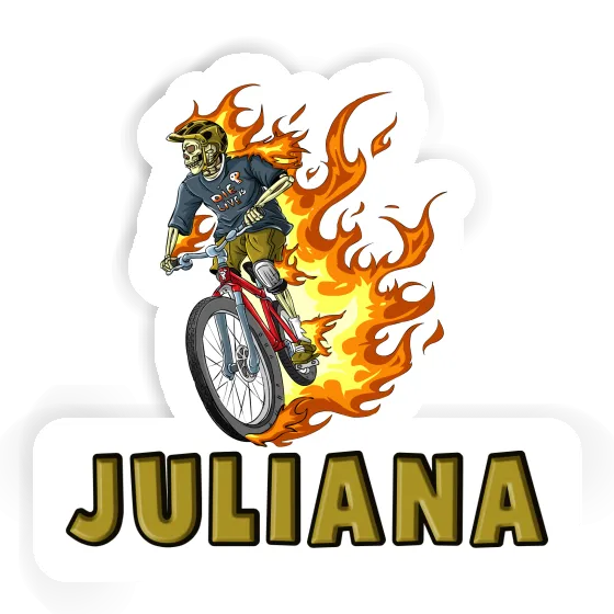 Sticker Mountainbiker Juliana Laptop Image