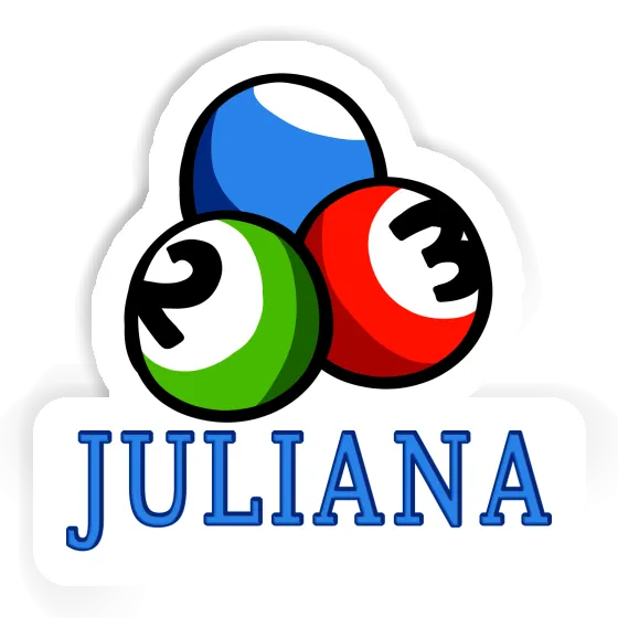 Juliana Sticker Billiard Ball Laptop Image