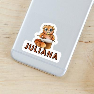 Sticker Drummer Cat Juliana Gift package Image