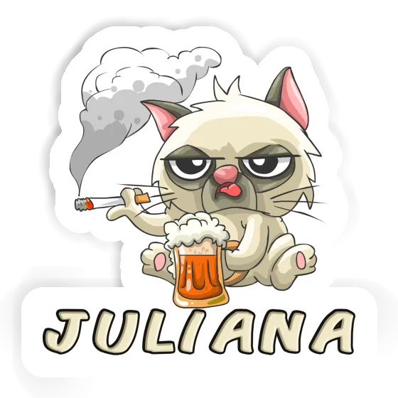 Juliana Sticker Bad Cat Notebook Image