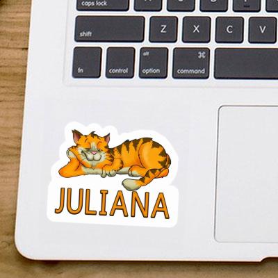 Chilling Cat Sticker Juliana Image