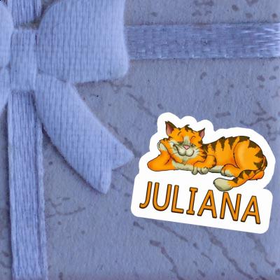 Chilling Cat Sticker Juliana Notebook Image