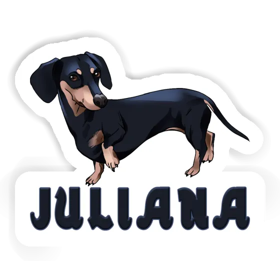 Sticker Juliana Dachshund Gift package Image