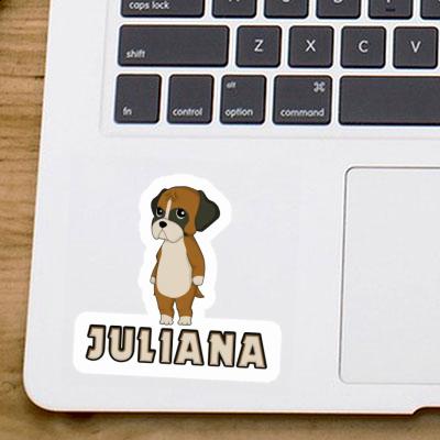 Juliana Autocollant Boxer Notebook Image