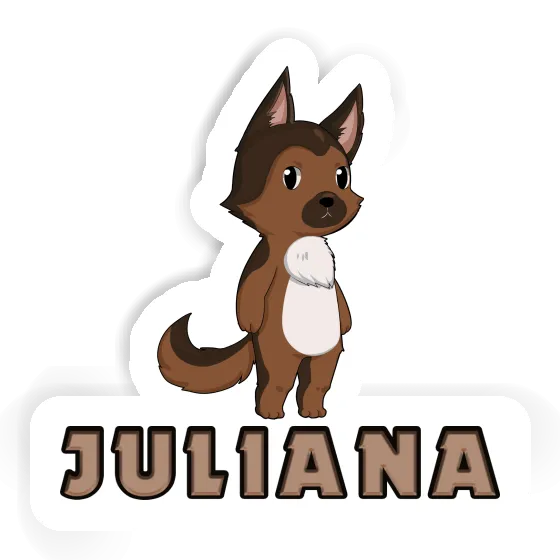 Juliana Aufkleber Deutscher Schäferhund Gift package Image