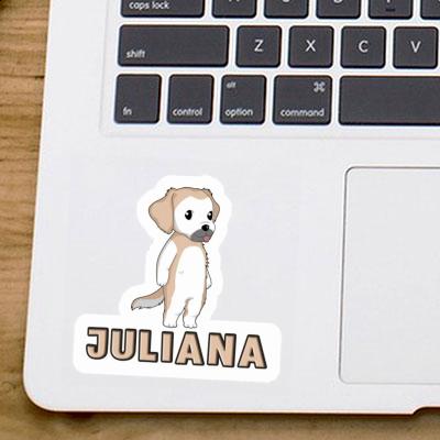 Autocollant Juliana Golden Retriever Notebook Image