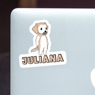 Sticker Juliana Golden Retriever Notebook Image