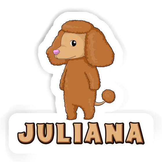 Caniche Autocollant Juliana Gift package Image