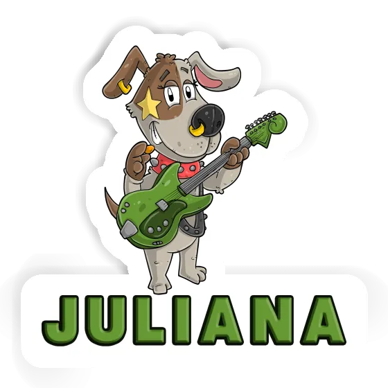 Guitarist Sticker Juliana Laptop Image